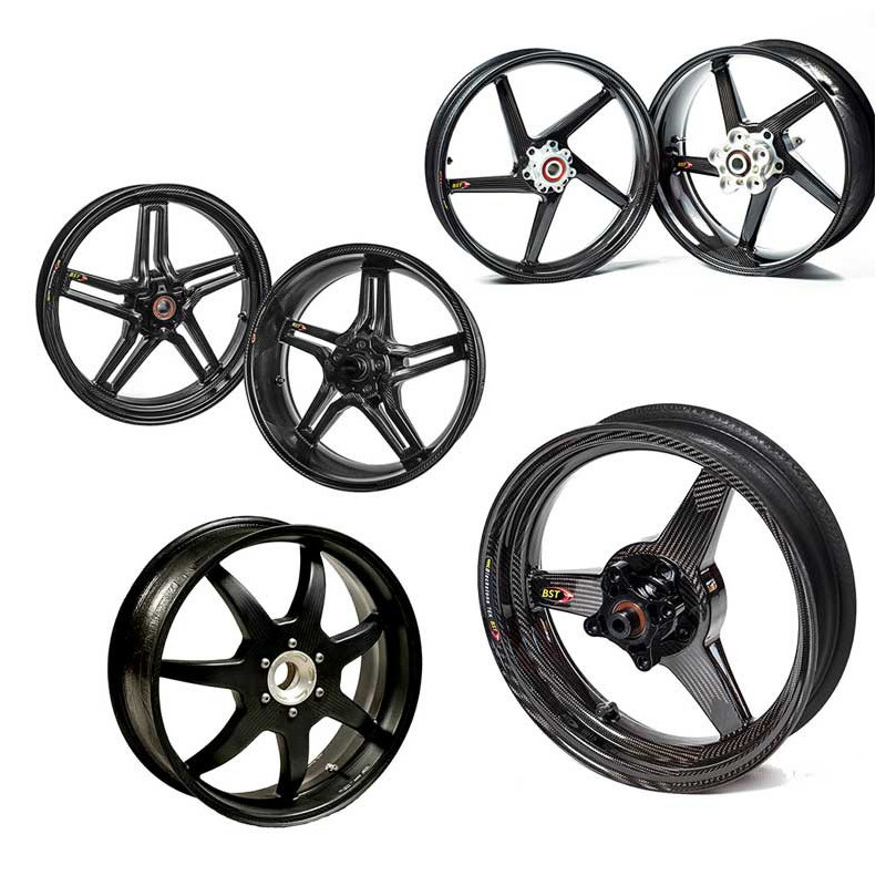 ROUES CARBONE HOMOLOGUEES 5 BATONS