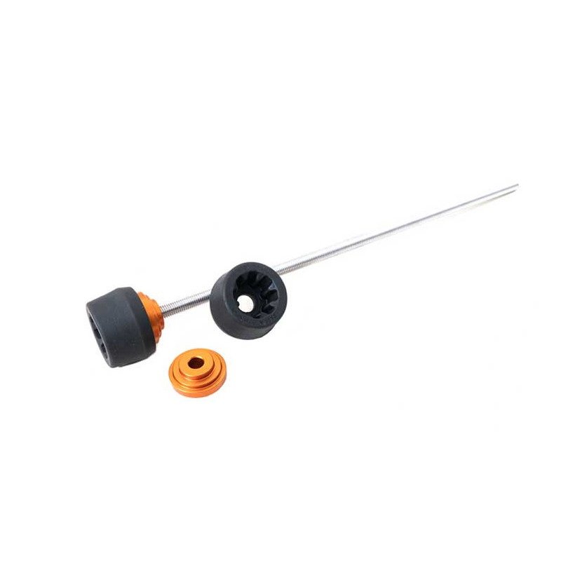 ROULETTE PROTECTION FOURCHE EVOTECH KTM 125 / 390 DUKE  24-25 AVEC ECROU EVOT