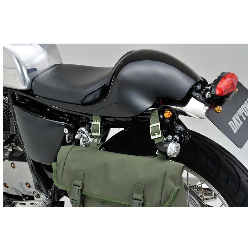 SACOCHE LATERALE MOTO VINTAGE KAKI ETANCHE DAYTONA 8L