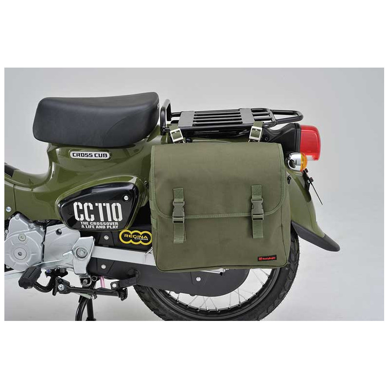 SACOCHE MOTO VINTAGE KAKI DAYTONA 20L