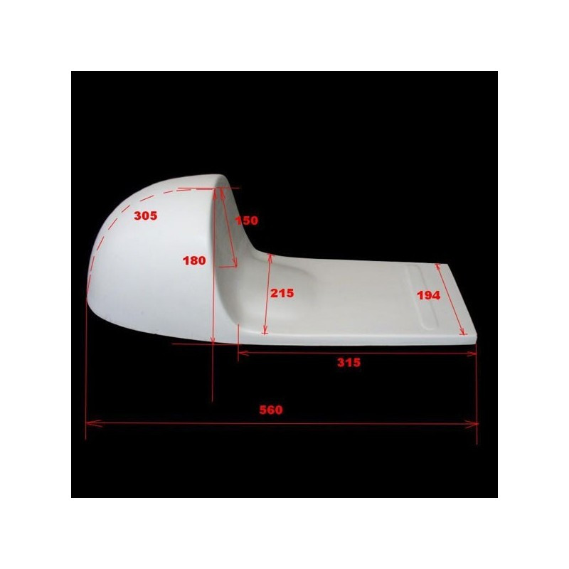 SELLE FIBRE DE VERRE CAFE RACER REPLICA