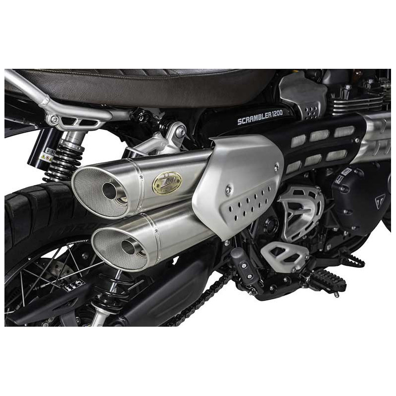 SILENCIEUX INOX ZARD TRIUMPH SCRAMBLER 1200