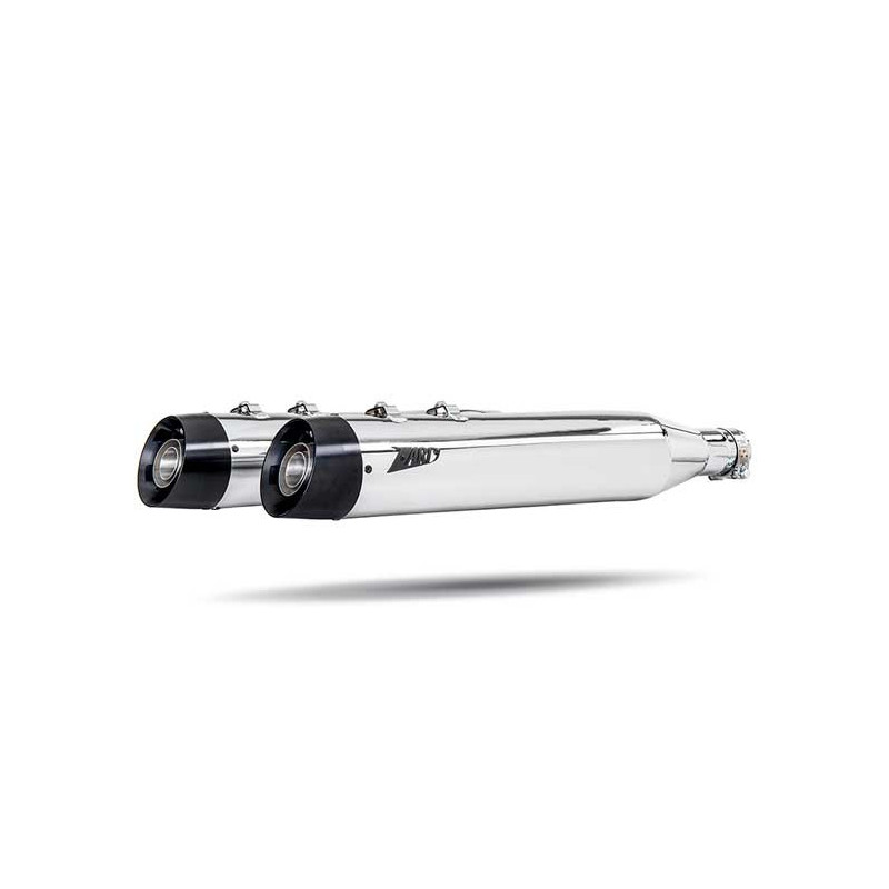 Silencieux RACING INOX ZARD HARLEY DAVIDSON ROAD KING-ROAD GLIDE-STREET GLIDE