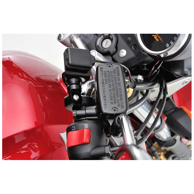 SUPPORT CENTRAL GUIDON 22.2MM NOIR