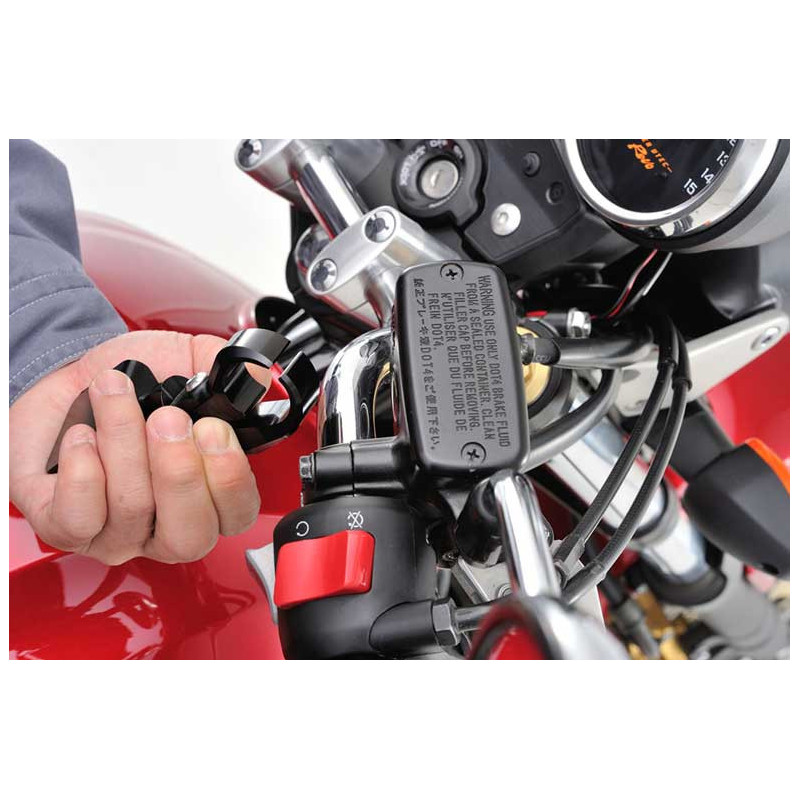 SUPPORT CENTRAL GUIDON 22.2MM NOIR