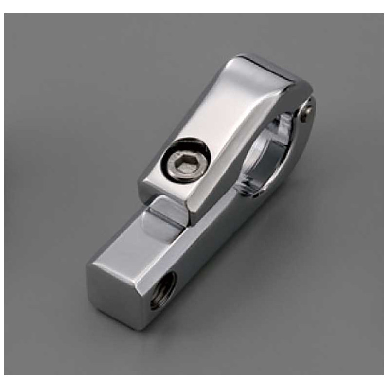 Support chrome pour compteurs et retroviseurs. diamètre de guidon 22mm. Filetage