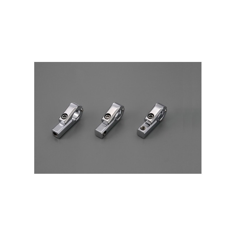 Support chrome pour compteurs et retroviseurs. diamètre de guidon 22mm. Filetage Support chrome pour compteurs et retroviseurs. diamètre de guidon 22mm. Filetage