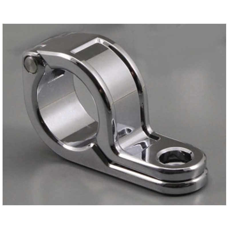 Support de clignotant pour tube diamètre 41mm. couleur chromee