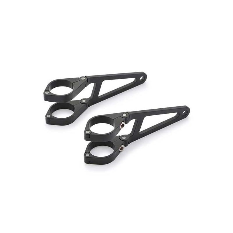 SUPPORT DE PHARE DAYTONA LONG NOIR POUR FOURCHE DIAMETRE 35MM