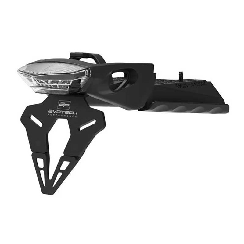 SUPPORT DE PLAQUE D'IMMATRICULATION EVOTECH (FEU ARRIÈRE FUMÉ) - YAMAHA TENERE 7 SUPPORT DE PLAQUE D'IMMATRICULATION EVOTECH (FEU ARRIÈRE FUMÉ) - YAMAHA TENERE 7