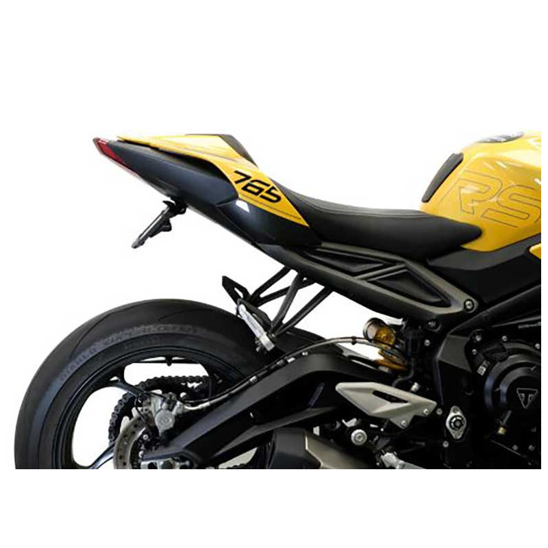 SUPPORT DE PLAQUE  DYNAMIQUE EVOTECH AVEC CLIGNOTANTS V1 - TRIUMPH STREET TRIPLE