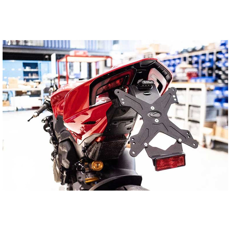 SUPPORT DE PLAQUE EVOTECH DUCATI PANIGALE V4 2025