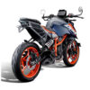 SUPPORT DE PLAQUE EVOTECH PERFORMANCE KTM 125/390 DUKE 2024/*