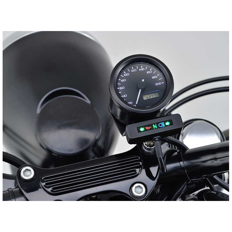 SUPPORT NOIR COMPTEUR DAYTONA 48 MM ET BOITIER ALPHA