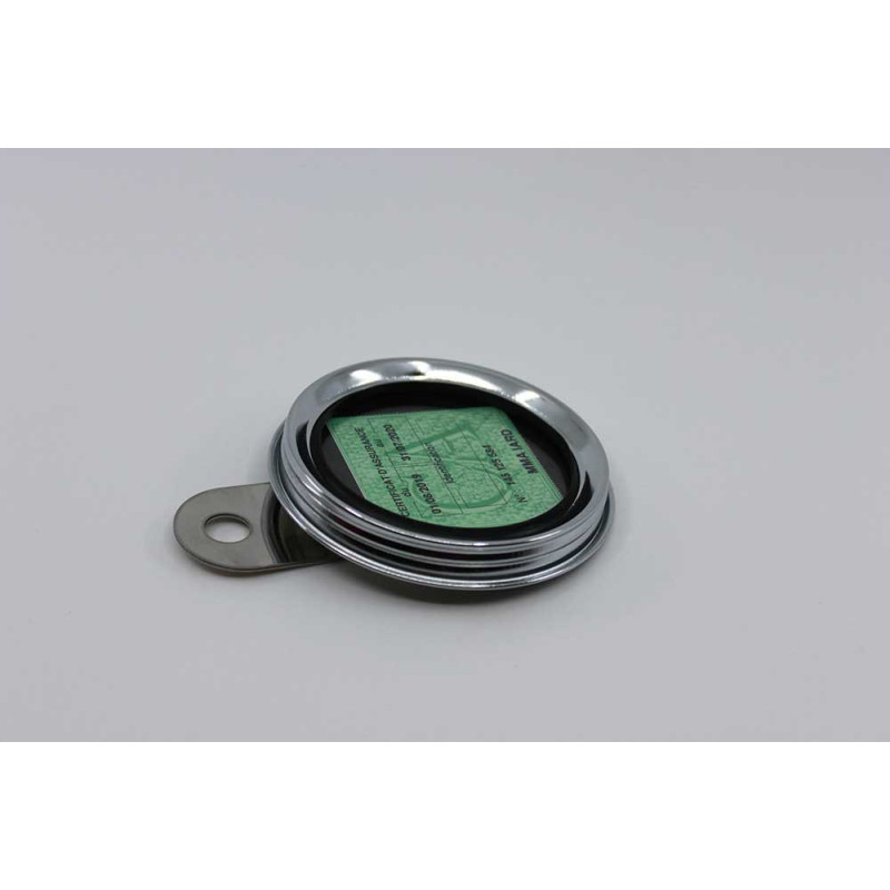 Support vignette assurance inox look vintage