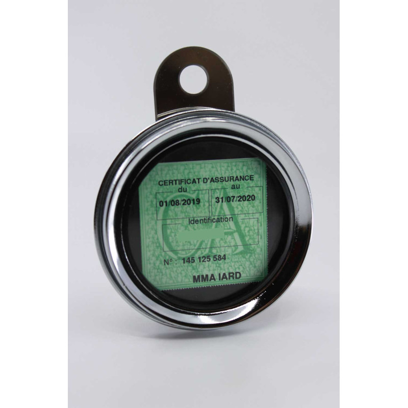 Support vignette assurance inox look vintage