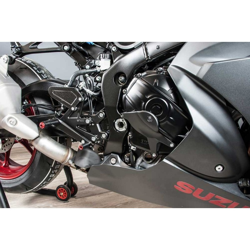 SUZUKI GSXR 1000 KIT PROTECTION CARTER COTE GAUCHE ET DROIT ALU TAILLE MASSE BON
