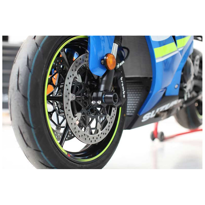 SUZUKI GSXR 1000 ROULETTES DE PROTECTION ROUE AVANT EVOTECH