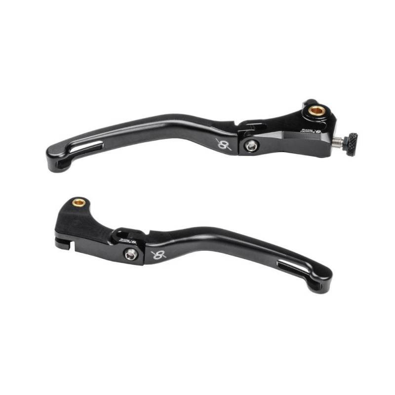 SUZUKI GSXR 600-750-1000 KIT LEVIER FREIN ET EMBRAYAGE REPLIABLE ALU TAILLE MASS
