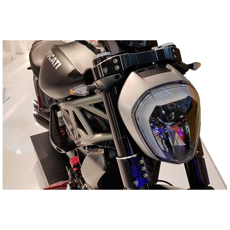 TE DE FOURCHE SUPERIEUR NOIR/SILVER DUCATI X DIAVEL