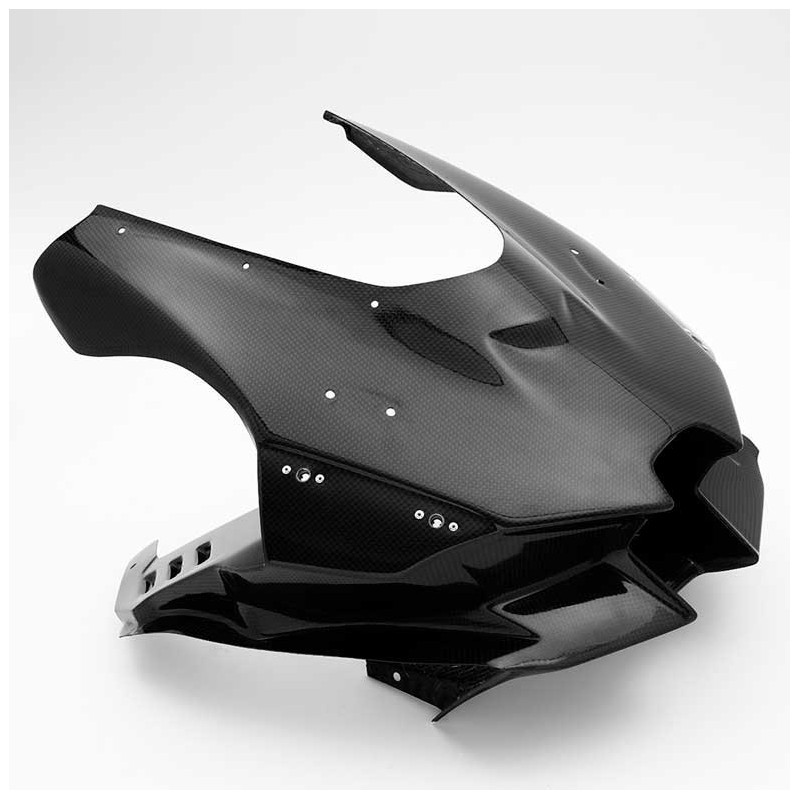TÊTE DE FOURCHE CARBONE (4 DZUS)