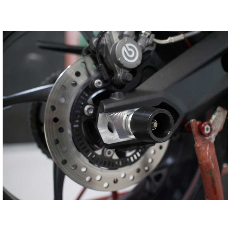 TRIUMPH STREET TRIPLE 765 ROULETTES DE PROTECTION ROUE ARRIERE EVOTECH
