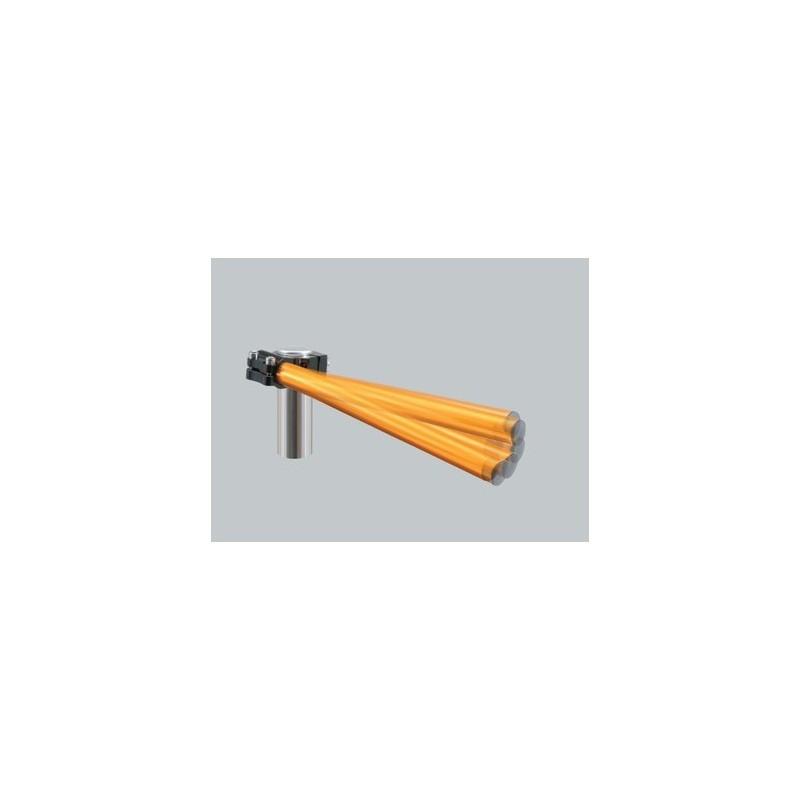 Tubes inclines pour demi guidon. couleur noire