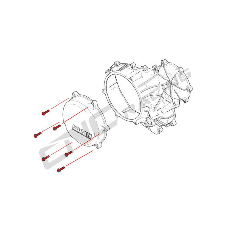 vis-fixation-de-carter-embrayage-titane-cnc-racing VIS FIXATION DE CARTER EMBRAYAGE TITANE CNC RACING