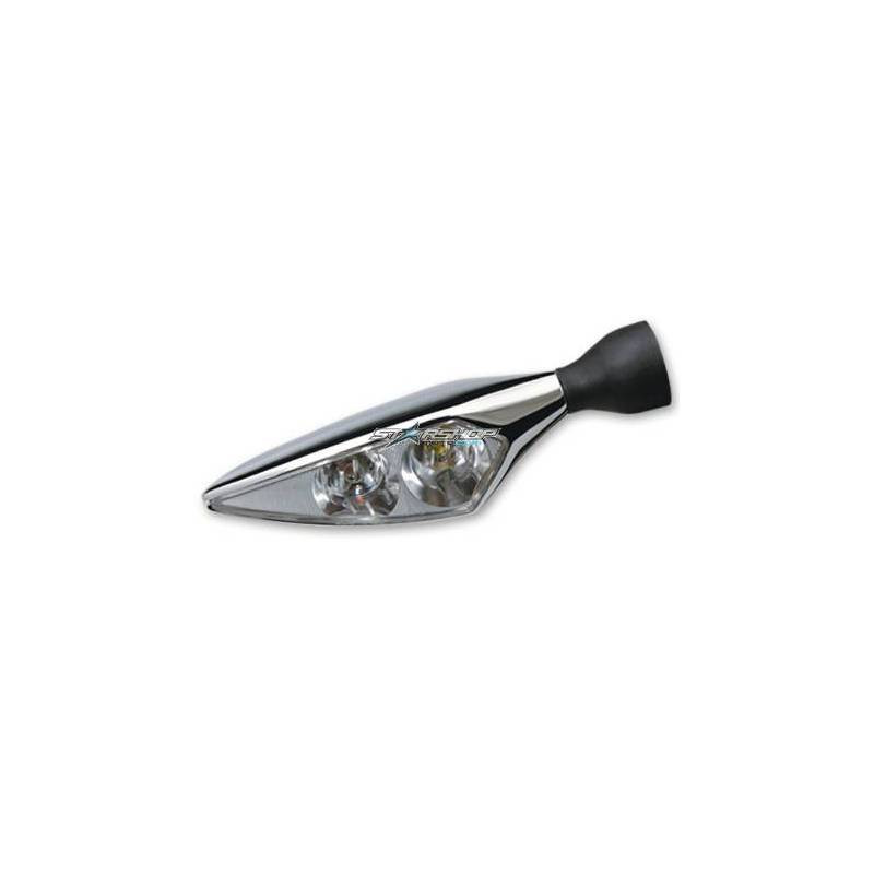 CLIGNOTANT ET FEU POSITION AVANT LED MICRO RHOMBUS PL CHROME UNITE AVD