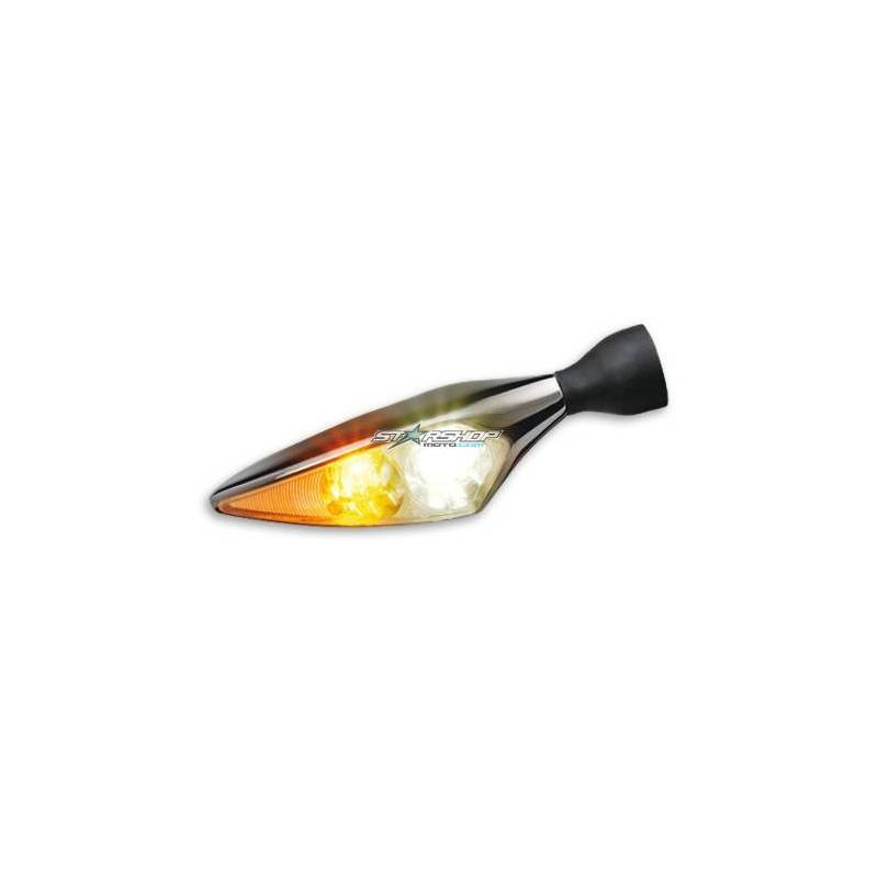 CLIGNOTANT ET FEU POSITION AVANT LED MICRO RHOMBUS PL CHROME UNITE AVD