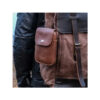 POCHETTE EN CUIR UTILITY 0.5L MOTOGADGET TRIP MACHIN MARRON