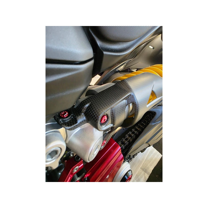 PROTECTION AMORTISSEUR ARRIERE CARBONE CNC RACING DUCATI MULTISTRADA V2 25-26