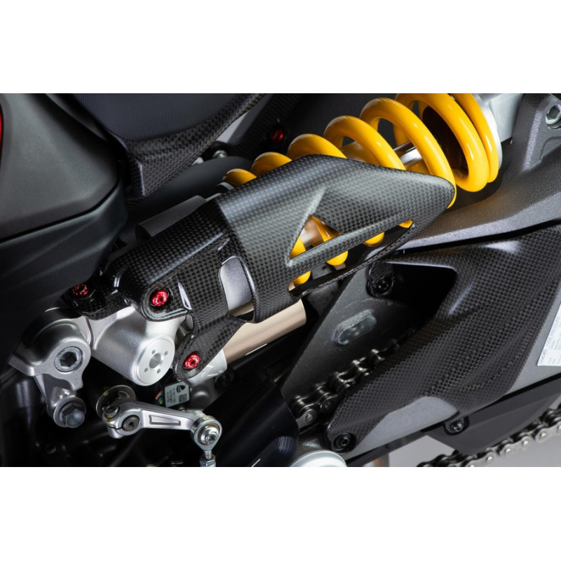 PROTECTION AMORTISSEUR ARRIERE CARBONE CNC RACING DUCATI MULTISTRADA V2 25-26